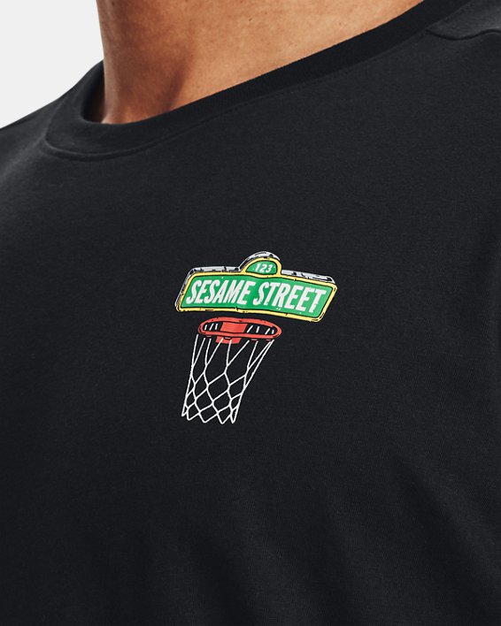 男士Curry Sesame Street Graphic T恤, Black, pdpMainDesktop image number 4